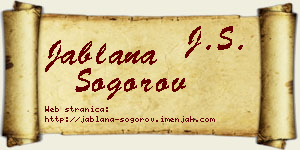 Jablana Šogorov vizit kartica